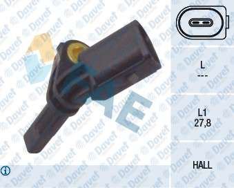 FAE 78064 Abs Sensoru Sag Amarok-Caddy3-Golf5-6-Passat-Jetta-T5-A3-Leon 04->